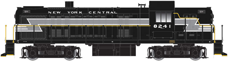 Alco RS3, Water-Cooled Exhaust w/Sound & DCC - Classic Gold -- New York Central #8241 (As-Delivered Lightning Stripe, black, gray)