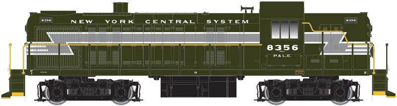 Alco RS3, Water-Cooled Exhaust w/Sound & DCC - Classic Gold -- Pittsburgh & Lake Erie #8356 (Pacemaker Green, gray, System Lettering)