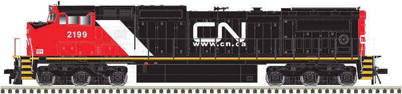 GE Dash 8-40CW (CR Style) - Standard DC - Master(R) Silver -- Canadian National #2179 (black, red, white, Website Noodle Logo)
