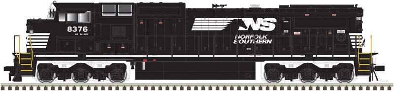 GE Dash 8-40CW (CR Style) w/LokSound & DCC - Master(R) Gold -- Norfolk Southern #8376 (black, Horse Head Logo)