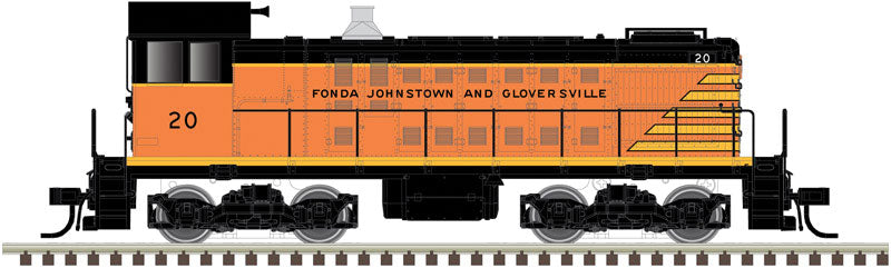 Alco S2 w/Sound & DCC - Master(R) Gold -- Fonda, Johnstown & Gloversville #20 (orange, black)