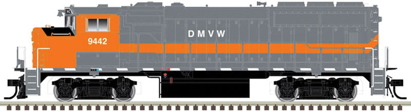 GMD GP40-2W w/LokSound & DCC - Master(R) -- Dakota, Missouri Valley & Western #9442 (gray, orange)