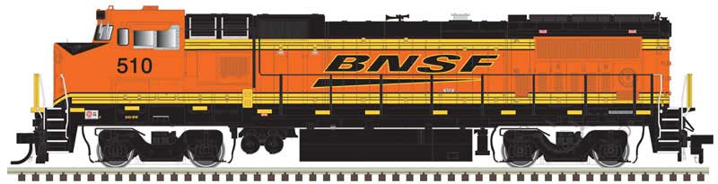 GE Dash 8-40BW - LokSound and DCC - Master(R) Gold -- BNSF Railway 527 (orange, black, yellow, Wedge Logo)