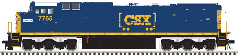 GE Dash 8-40CW CSX-Style Cab and Body - LokSound and DCC - Master(R) Gold -- CSX 7765 (blue, yellow, Boxcar Logo, Chessie Heritage Decal)