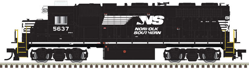 EMD GP38 Low Nose - LokSound and DCC - Master(R) Gold -- Norfolk Southern 5637 (black, white, Horse Head Logo)