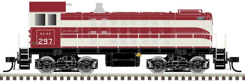Alco S2 - LokSound and DCC - Master(R) Gold -- St. Louis-San Francisco 297 (Ex-NEO, red, white)