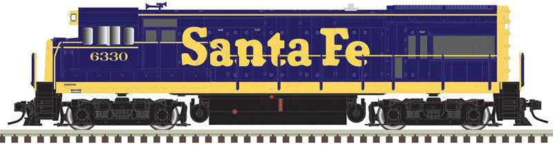 GE U23B Low Nose - Sound and DCC - Master(R) Gold -- Santa Fe 6317 (As-Delivered, blue, yellow)
