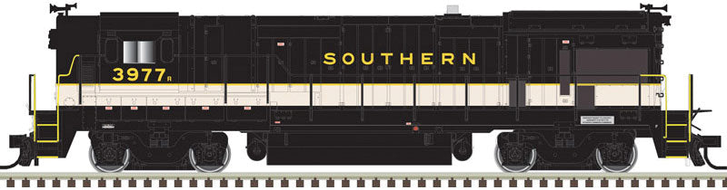 GE B23-7 Phase 1 High Nose - LokSound and DCC - Master Gold -- Southern Railway 3975 (black, white)
