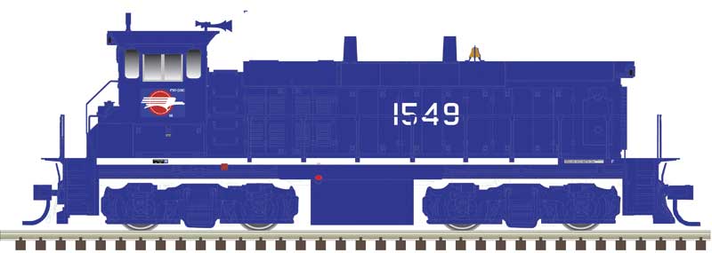 EMD MP15DC - Standard DC - Master(R) Silver -- Missouri Pacific #1538 (blue, white)