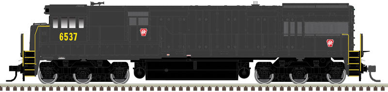 GE U30C Phase I - LokSound and DCC - Master(R) Gold -- Pennsylvania Railroad 6536 (green, gold)