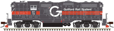 EMD GP7 - Standard DC - Classic(R) Silver -- Guilford Rail System ST 22 (gray, orange)