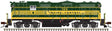 EMD GP7 - Standard DC - Classic(R) Silver -- Maine Central 568 (green, gold)