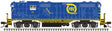 EMD GP7 - ESU Sound and DCC - Classic(R) Gold -- Florida East Coast 617 (blue, yellow)