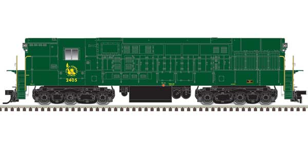 FM H-24-66 Phase 1B Trainmaster - Standard DC - Master(R) Silver -- Central Railroad of New Jersey #2403 (green, gold, no stripes)