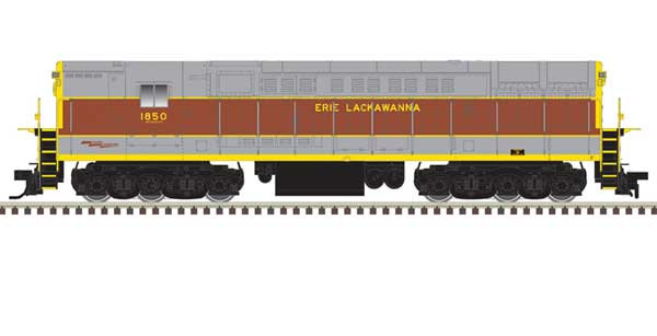 FM H-24-66 Phase 1A Trainmaster - LokSound & DCC - Master(R) Gold -- Erie Lackawanna #1850 (gray, maroon, yellow roadname)