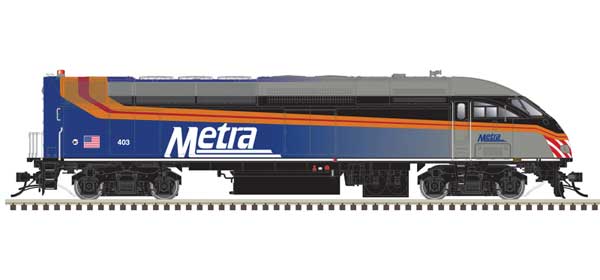 Motive Power Industries MP36PH-3C - ESU LokSound & DCC - Master(R) Gold -- Metra #410 (silver, blue, black)