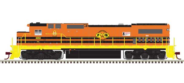 GE DASH 8-40C w/Front & Rear Ditch Lights - ESU LokSound & DCC - Master(R) Gol -- Providence & Worcester #4050 (orange, yellow)