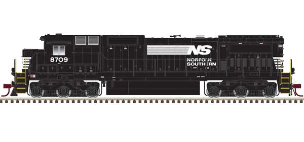 GE DASH 8-40C w/Front & Rear Ditch Lights - ESU LokSound & DCC - Master(R) Gol -- Norfolk Southern #8705 (black, white)