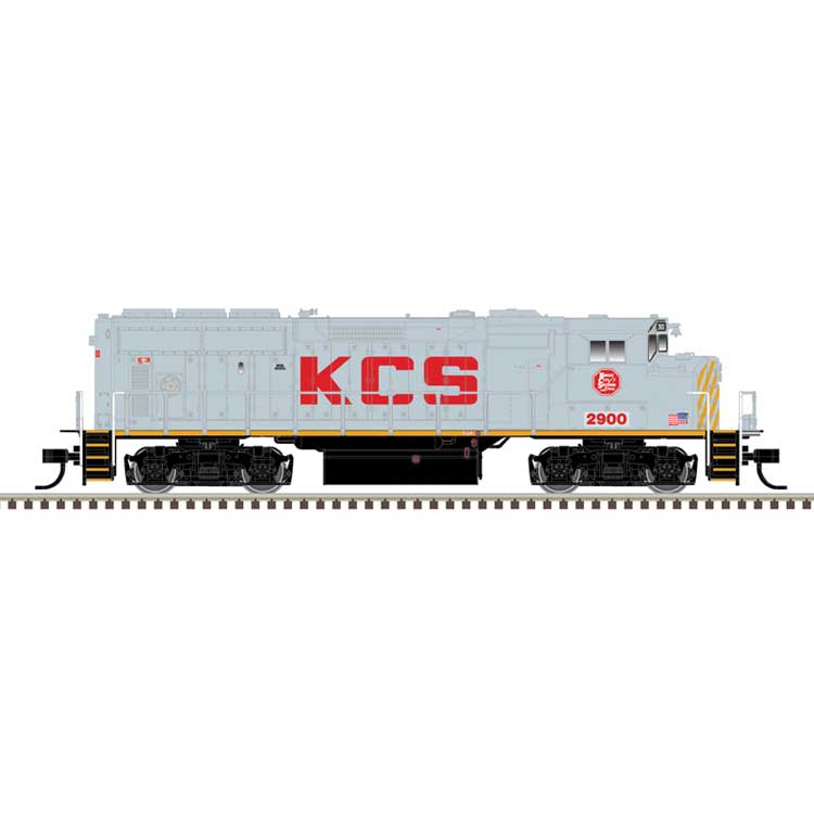 GMD GP40-2W CN Version - ESU LokSound and DCC - Master(R) -- Kansas City Southern #2917 (gray, red, yellow)