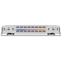 ALP-45DP/A Loco, Commuter Cab Car & Trailer Train Only - Sound & DCC -- NJ Transit #4505, Cab #7049, Coach #7645 (silver, black, magenta, orange, bl