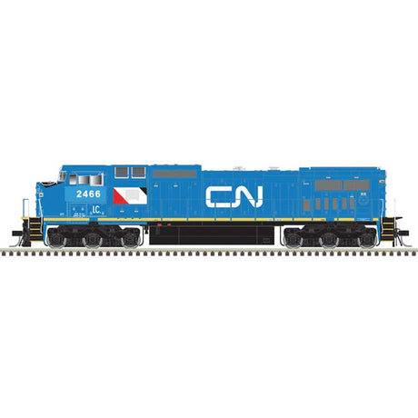 GE Dash 8-40CW - Standard DC - Master(R) Silver -- Canadian National IC #2466 (blue, white, black)