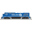 GE Dash 8-40CW - Standard DC - Master(R) Silver -- Conrail #6201 (blue, white, black, Quality Logo)