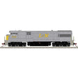 GE U28C - Standard DC - Master(R) Silver -- Louisville & Nashville #1530 (gray, yellow, red)