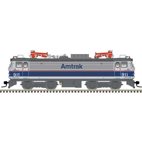 AEM-7 Electric - Standard DC - Master(R) Silver -- Amtrak #913 (Phase IV, silver, blue, red, white)