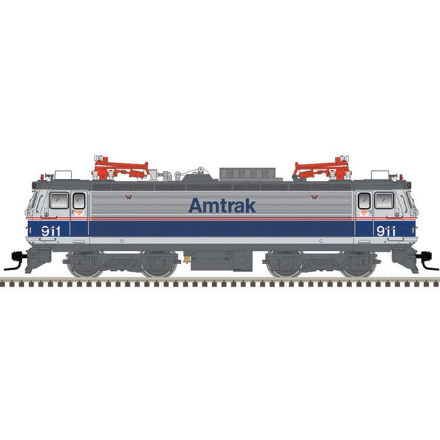 AEM-7 Electric - Standard DC - Master(R) Silver -- Amtrak #913 (Phase IV, silver, blue, red, white)