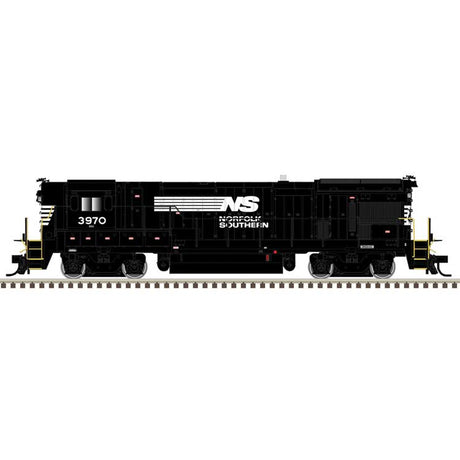 GE B23-7 High Nose - Standard DC - Master(R) Silver -- Norfolk Southern #3982 (black, white)