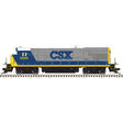 GE B30-7 Low Nose - Standard DC - Master(R) Silver -- CSX #5555 Spirit of Greenville (YN2, Bright Future, gray, blue, yellow)