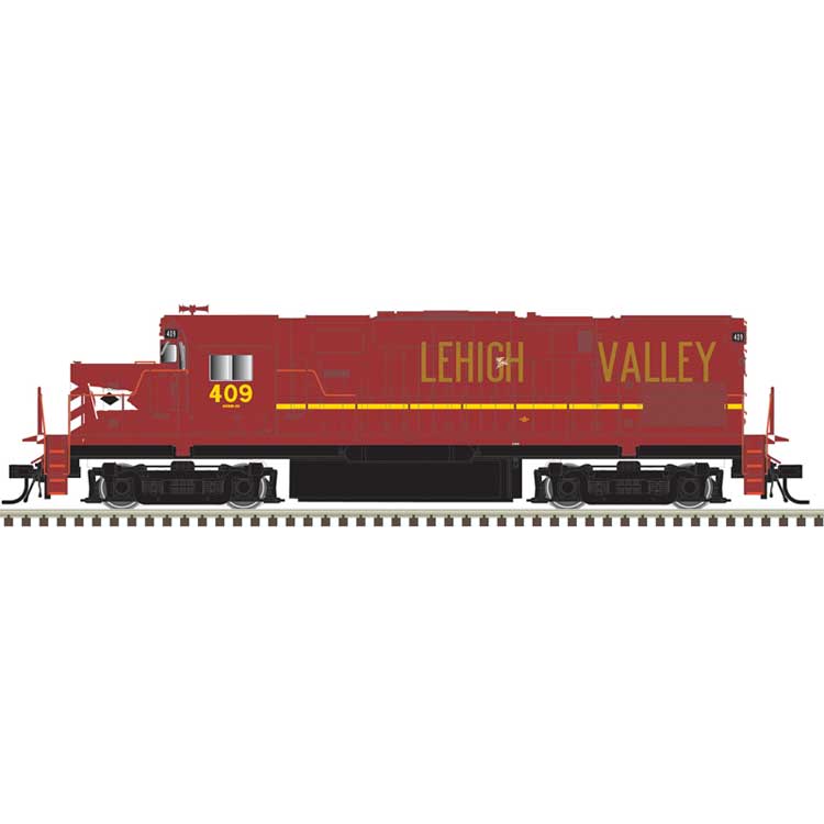 Alco C420 Low Nose - Standard DC - Master(R) Silver -- Delaware & Hudson #409 (Ex-LV, Cornell Red, yellow)