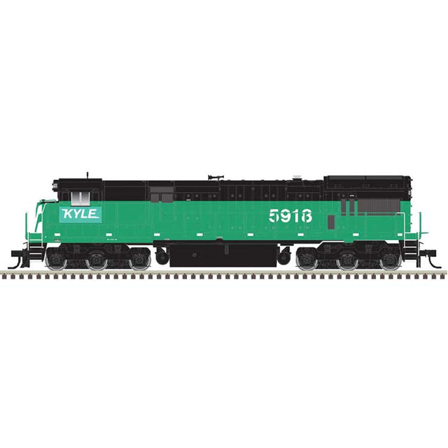 GE U30C Low Nose Phase II/III - Standard DC - Master(R) Silver -- Kyle #5918 (Ex-BN patch, Cascade Green, black, white)