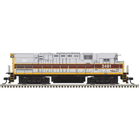 Alco C424 - Standard DC - Master(R) Silver -- Conrail #2481 (Ex-EL, gray, maroon, yellow)