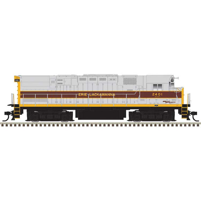 Alco C424 - Standard DC - Master(R) Silver -- Erie Lackawanna #2415 (gray, maroon, yellow)
