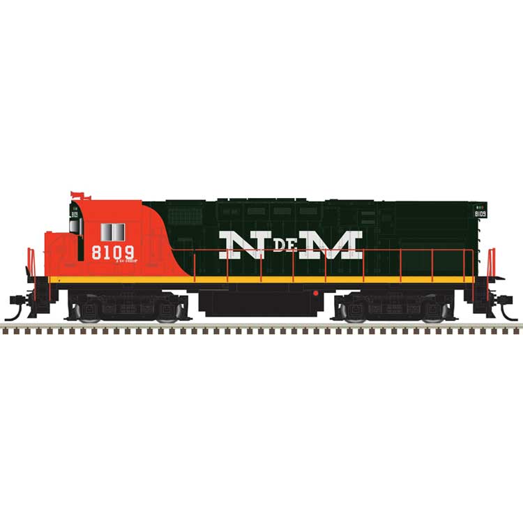 Alco C424 - Sound and DCC - Master(R) Gold -- Nacoinales de Mexico #8109 (dark green, orange, yellow)
