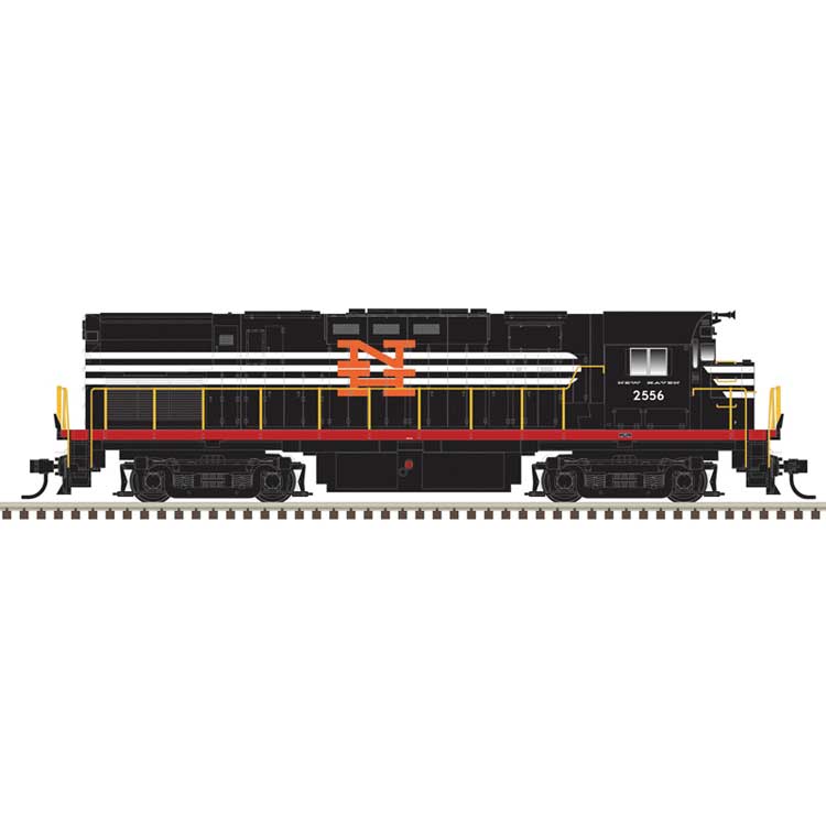 Alco C424 - Sound and DCC - Master(R) Gold -- New Haven #2557 (black, white, red, orange)