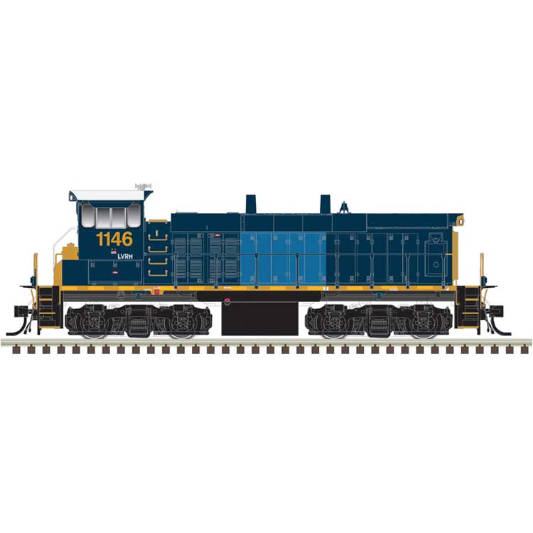 MP15DC - Standard DC - Master(R) Silver -- Lehigh Valley Rail Management #1146 (Ex-CSX, blue, yellow)
