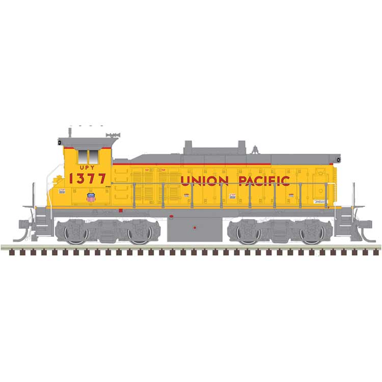 MP15DC - Standard DC - Master(R) Silver -- Union Pacific #1377 (Armour Yellow, gray, red, yellow Sill)