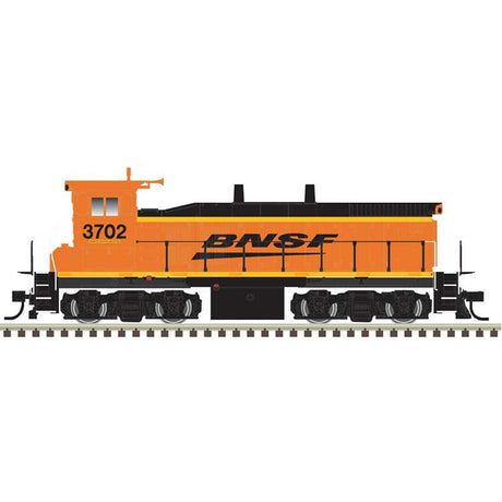 MP15DC - Standard DC - Master(R) Silver -- BNSF Railway #3702 (H3, orange, black, yellow, Wedge Logo)