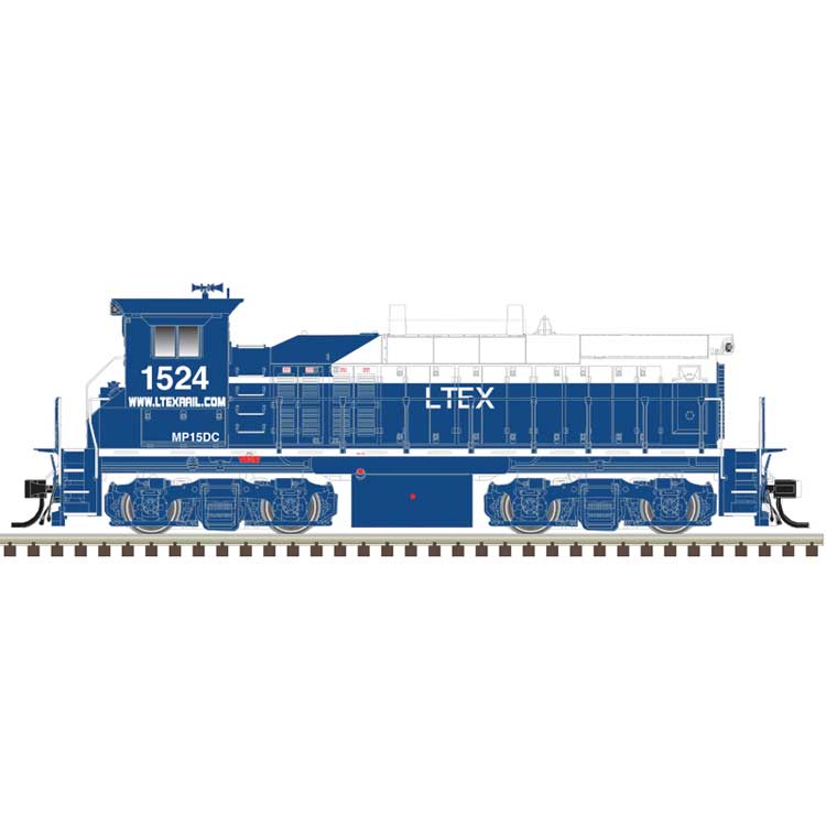 MP15DC - Sound and DCC - Master(R) Gold -- Larry's Truck & Electric LTEX #1524 (blue, white)