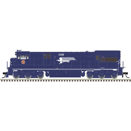 GE U30C Low Nose Phase II/III - Sound and DCC - Master(R) Gold -- Missouri Pacific #3313 (blue, white)