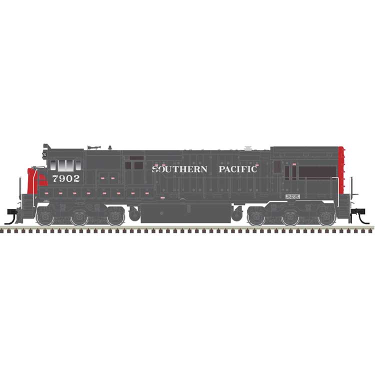 GE U30C Low Nose Phase II/III - Sound and DCC - Master(R) Gold -- Southern Pacific #7902 (gray, red)