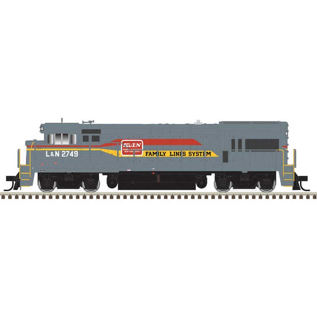 GE U23B - Sound and DCC - Master Gold -- Family Lines L&N #2749 (gray, yellow, red)