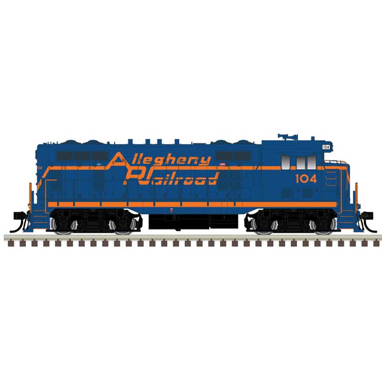 CF7 - Standard DC - Master Silver -- Allegheny Railroad #104 (yellow, black)-1