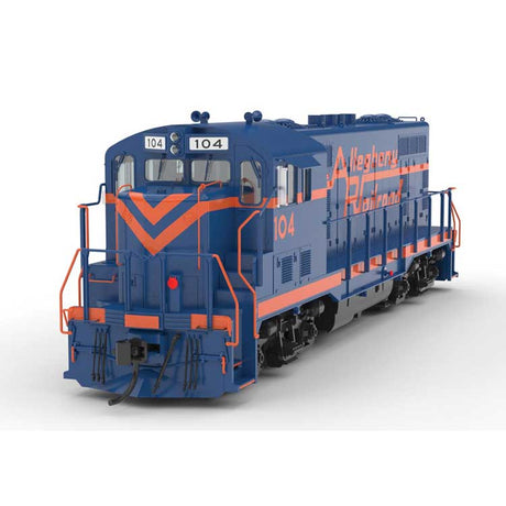 CF7 - Standard DC - Master Silver -- Allegheny Railroad #104 (yellow, black)-2