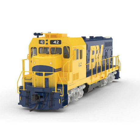 CF7 - Standard DC - Master Silver -- Black River & Western #42 (Ex-ATSF, blue, yellow)-2