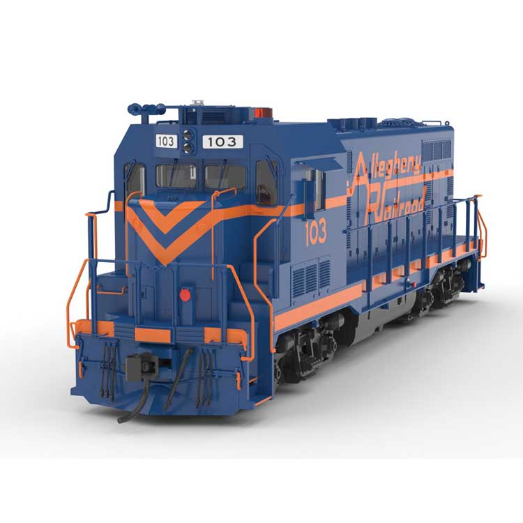 CF7 - Sound and DCC - Master Gold -- Allegheny Railroad #103 (blue, yellow)-2