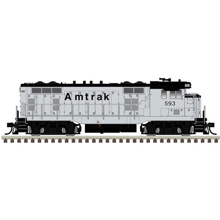 CF7 - Sound and DCC - Master Gold -- Amtrak #597 (silver, black)