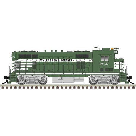 CF7 - Sound and DCC - Master Gold -- Ashley, Drew & Northern #1513 (green, white)-1